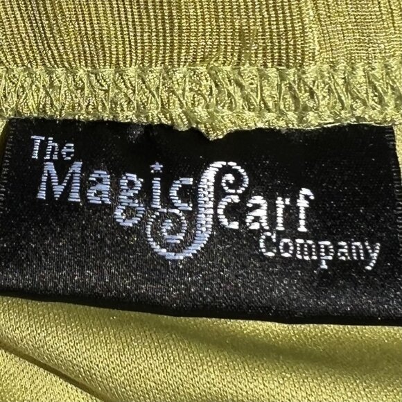 Magic Scarf Slinky‎ Skirt Leaf Green - One Size Stretch Comfort Skirt Lined  New - Picture 5 of 7